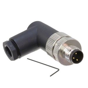 M8 3-Pin Erkek Dirsek Soket