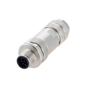 M1208MS-SH M12 8-Pin Erkek Düz Metal Soket