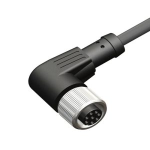 M128FAPC-CB10 M12 8-Pin Dişi Dirsek 10 mt PVC Sensör Kablosu