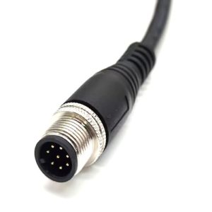 M128MSPC-CB15 M12 8-Pin Erkek Düz 15 mt PVC Sensör Kablosu