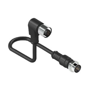 M125FAMSPC-CB5 M12 5 Pin Dişi Dirsek Erkek Düz PVC 5mt Sensör Kablosu