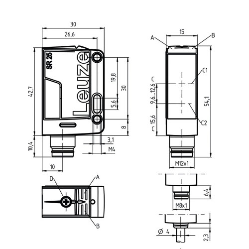 Leuze HT25C/4P-M12 50134215 - Görsel 2
